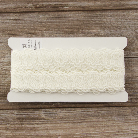 Кружево-вышивка на тюле, 20 мм. Арт 42176/00