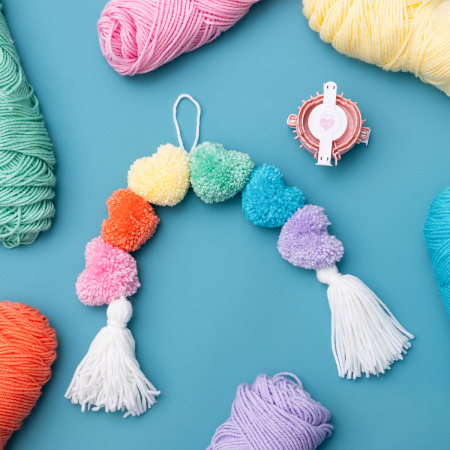 Набор устройств "Pom Pom Maker" для изготовления помпонов в форме сердца. Арт 60000022