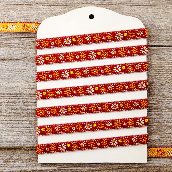 Лента жаккард SAFISA, 10 мм, 15 м, цвет 01. Арт 9165-10мм-01            