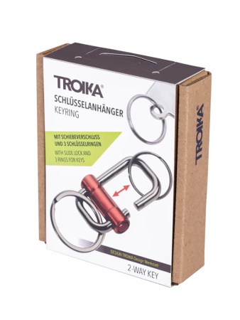 Брелок TROIKA "2-WAY KEY". Арт KR22-09-RD
