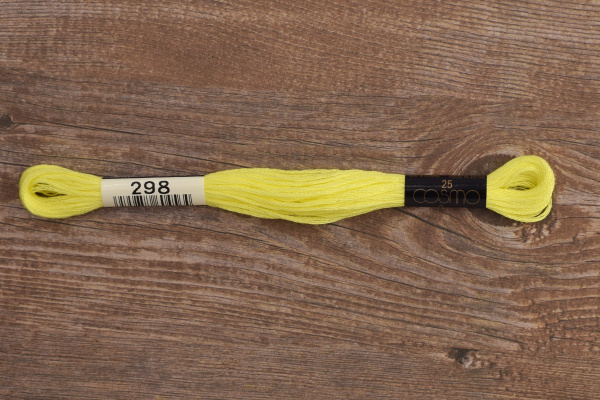 Мулине COSMO однотонный цвет  298       . Арт 25-6/298       