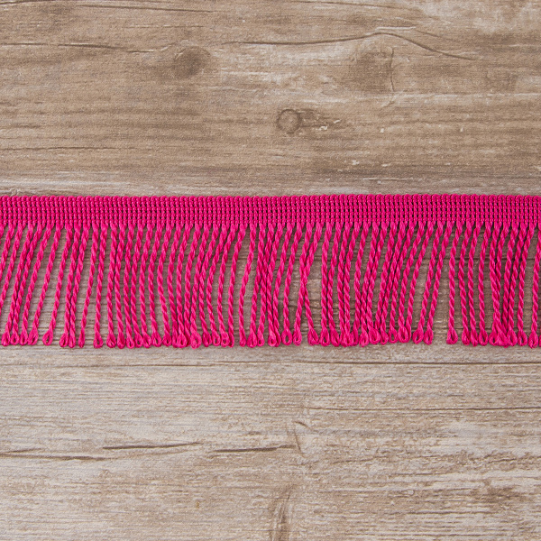 Бахрома витая, 60 мм, цвет цикламеновый. Арт PP-60 col.314