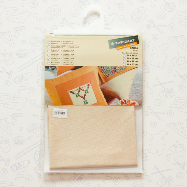 Канва в упаковке Brittney Lugana 28 ct, 48 x 68 см, цвет №264. Арт н3270/264                