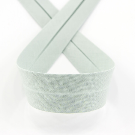 Косая бейка хлопок, 20 мм, 25 м, цвет 53, цвет ментоловый. Арт 6600-20мм-53