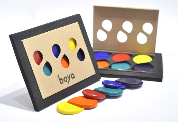 Пастель восковая для рисования Boya, набор мелков. Арт 6 SET/RAINBOW