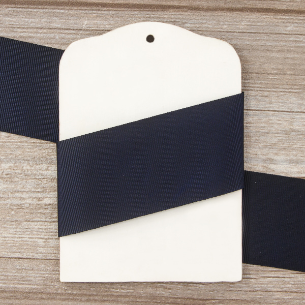 Лента репсовая SAFISA, 50 мм, 25 м, цвет 15 синий темный. Арт 350-50мм-15