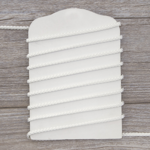 Шнур полиамидный, 4,3 мм, цвет белый. Арт 842943300REZ00