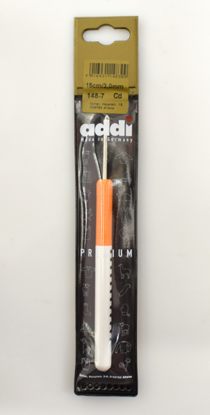 Крючок, вязальный с пластиковой ручкой addiColour №3, 15 см. Арт 148-7/3-15