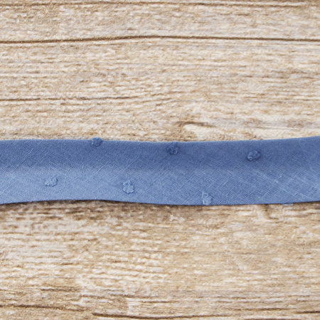 Косая бейка хлопок, 20 мм, 20 м, цвет 95, цвет морской волны. Арт 6552-20мм-95