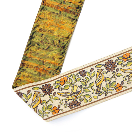 Лента из тканого жаккарда SAFISA, 50 мм, 15 м, цвет 01. Арт 9264-50мм-02