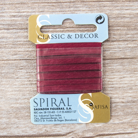 Лента для вышивания SAFISA на блистере, 4 мм, 5 м, цвет 30, бордо. Арт P111-4мм-30             