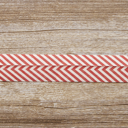 Косая бейка с рисунком SAFISA, арт.6282, 30 мм, 25 м, цвет 14. Арт 6282-30мм-14