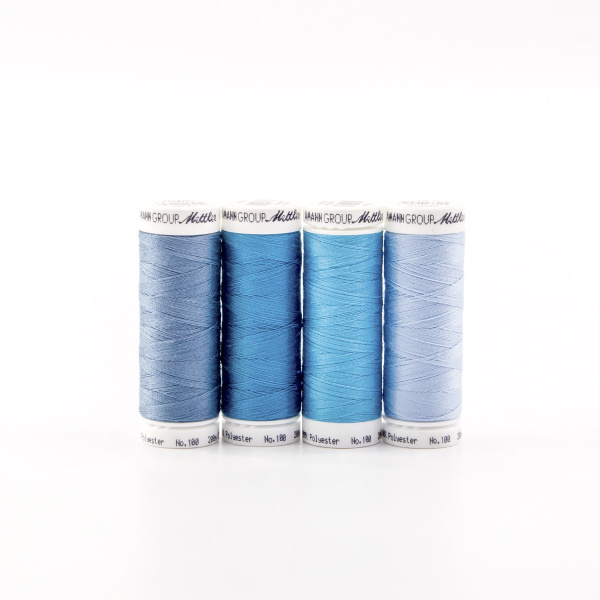 Набор с нитками Seralon в подарочной упаковке, 4 катушки. Арт SE4OCEAN-KIT