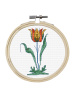 Набор для вышивания "Весенние цветы", канва лён 32 ct, диаметр 15 см, 3 дизайна. Арт 610
