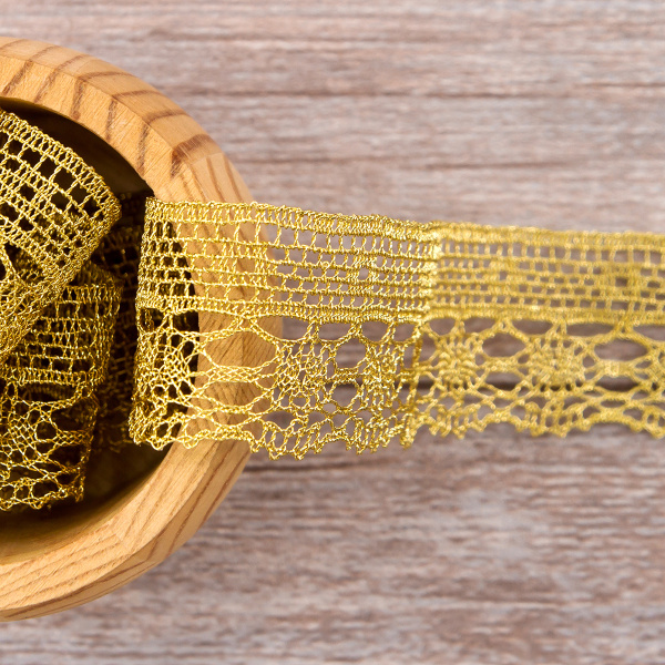 Кружево, 36 мм, золотой. Арт 2152/28