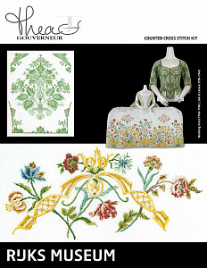 Набор для вышивания "Музей Rijks "Платье 1750-1760 / Жакет 1730-1749"", канва лён 36 ct