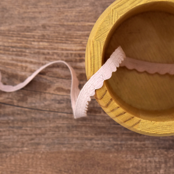 Кант-тесьма, 8 мм, цвет розовый. Арт 2176/06