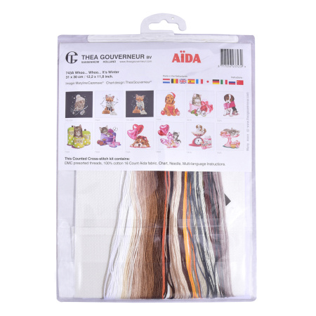 Набор для вышивания "Это зима", канва Aida 16 ct. Арт 743A