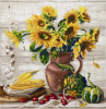 Набор для вышивания "Подсолнухи и тыквы". Арт 04.005.27