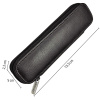 Пенал для ручек "Leather Case" на молнии, 15 х 5 х 2 см, натуральная кожа, цвет черный. Арт 90686