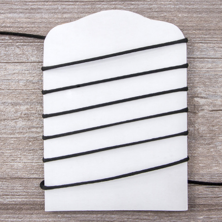 Шнур атласный SAFISA 2 мм, 25 м, цвет 01, черный. Арт 462-01                  