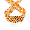 Резинка декоративная, 30 мм, цвет горчичный, 10 м. Арт 35131-30мм-02