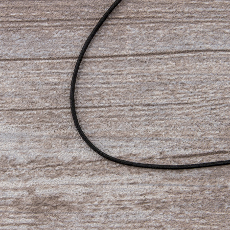 Резинка шляпная SAFISA, 1,5 мм, цвет 01, черный. Арт 4730-1.5мм-01         