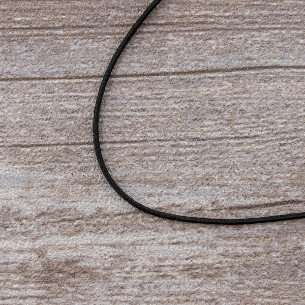 Резинка шляпная SAFISA, 1,5 мм, цвет 01, черный. Арт 4730-1.5мм-01         