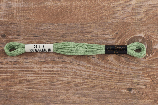 Мулине COSMO однотонный цвет  317       . Арт 25-6/317       
