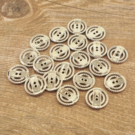 Пуговица DISBOTON, размер 24  цвет  C/09 NIKEL-NIKEL-FR ART.2474. Арт 32891240000980D