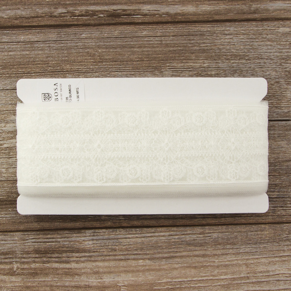 Кружево-вышивка на тюле, 40 мм. Арт 42235/00