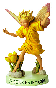 Фигурка декоративная, цветочный эльф "Крокус"