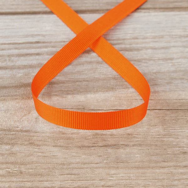 Лента репсовая SAFISA, 10 мм, 25 м, цвет 61 алый. Арт 350-10мм-61