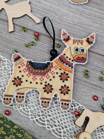 Набор для вышивания на пластиковой канве "Народные игрушки"". Арт 23.001.16