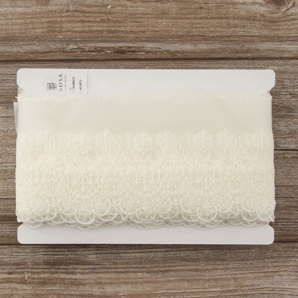 Кружево-вышивка на тюле, 60 мм. Арт 42246/00