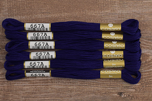 Мулине COSMO однотонный цвет  667       . Арт 25-6/667       