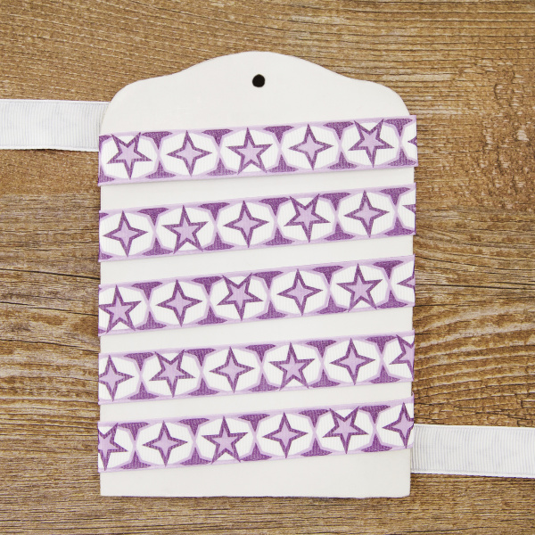 Лента с рисунком SAFISA, 15 мм, 15 м, цвет 04. Арт 25258-15мм-04           