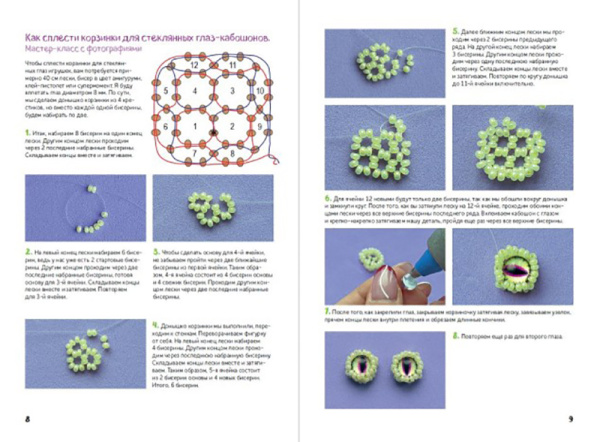 Книга "Амигуруми из бисера" Варя Сдобникова. Арт 978-5-00241-204-4