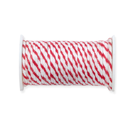 Проволока в обмотке, двухцветная, цвет красный/белый. Арт 661231