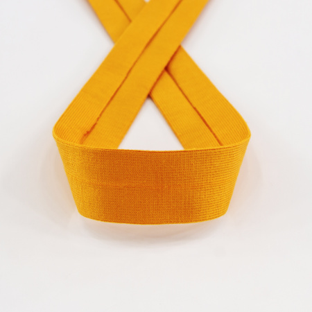 Косая бейка хлопок, 20 мм, 20 м, цвет 34, оранжевый. Арт 6598-20мм-34