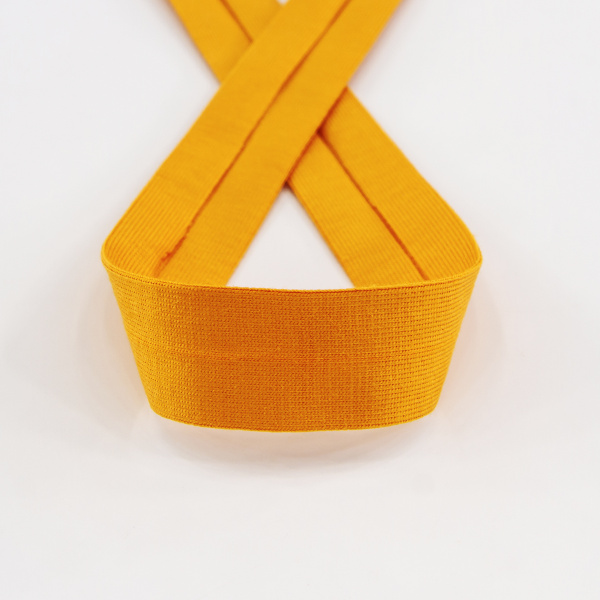 Косая бейка хлопок, 20 мм, 20 м, цвет 34, оранжевый. Арт 6598-20мм-34