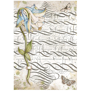 Бумага упаковочная "Romantic Garden House columbin", рисовая, 21 х 29,7 см. Арт DFSA4668