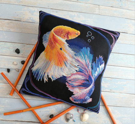 Набор для изготовления наволочки "Бетта рыбы". Арт 14.001.32