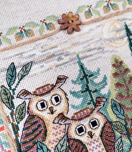 Набор для вышивания " Филины". Арт 03.017.10