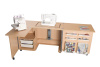 Стол раскладной для швейной машины с раскройным местом ECLIPSE, МДФ, 1100 х 500 х 760 мм, цвет бук. Арт TLM.E-B001                  