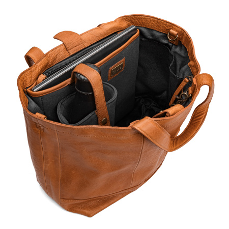 Сумка шоппер "Hiba" Whisky. Арт QB-4349/Whisky