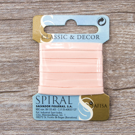 Лента для вышивания SAFISA на блистере, 4 мм, 5 м, цвет 83, нежно-розовый. Арт P111-4мм-83             