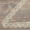 Кружево-вышивка на тюле, 28 мм, цвет бежевый, 100% полиэстер, 3,5 м. Арт T-1910.371
