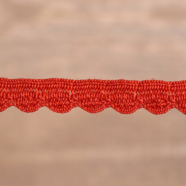 Кант-тесьма, 8 мм, цвет красный. Арт 2176/07