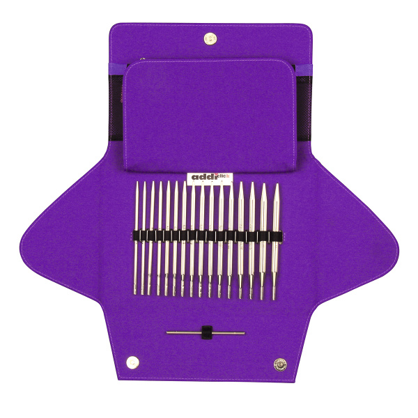 Набор круговых латунных спиц со сменными лесками addiClick by Woolly Hugs. Арт 680-2/000               